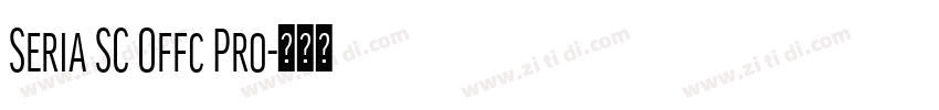 Seria SC Offc Pro字体转换